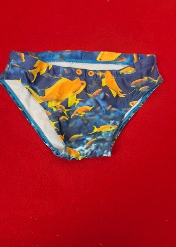 Erkek Çocuk Renkli Balık Desenli Mayo - Görsel 2