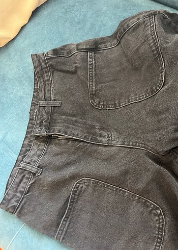 Gri Bol Kesim Kadın Jean - Görsel 4