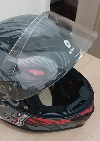 Siyah Desenli Motosiklet Kaskı - Görsel 2