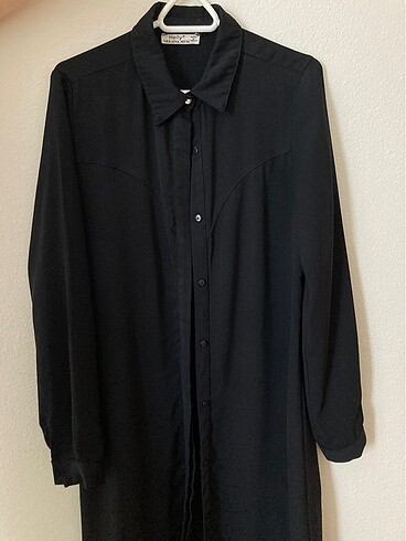 Siyah tunik gömlek