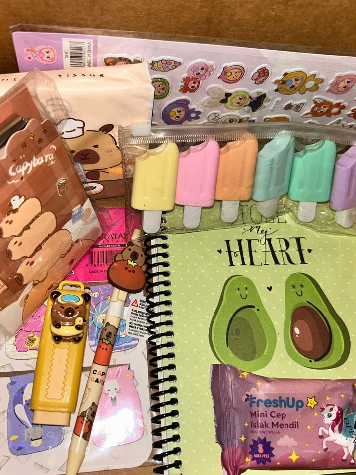 Kahverengi Sevimli Kırtasiye Seti - Görsel 3