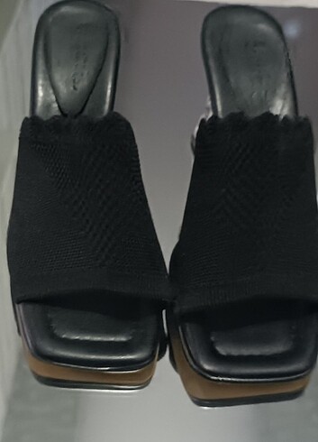 Sıfır yüksek topuk terlik - Görsel 4