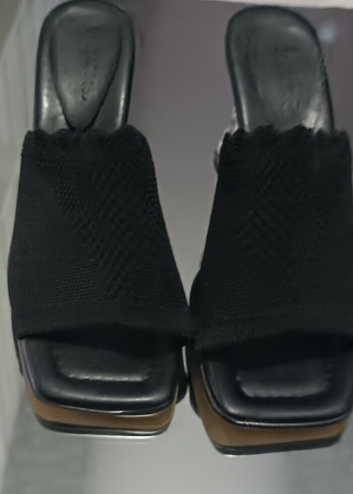 Sıfır yüksek topuk terlik - Görsel 4