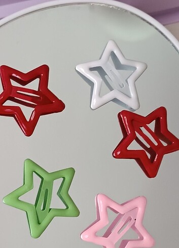 5 adet yıldızlı toka - Görsel 2