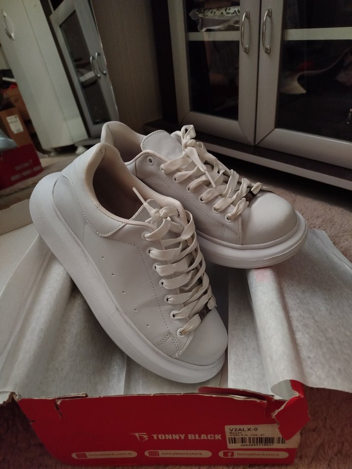 Beyaz Tonny Black erkek Sneakers - Görsel 3