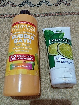 Farmasi Bubble Bath Banyo Köpüğü ve Limonlu Maske