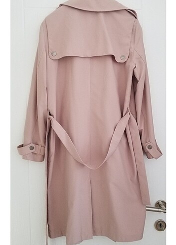 koton marka pembe trenchcoat