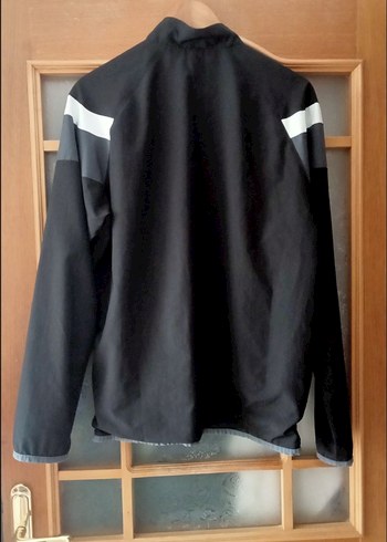 Erkek Siyah Gri Fermuarlı Spor Ceket - Görsel 2