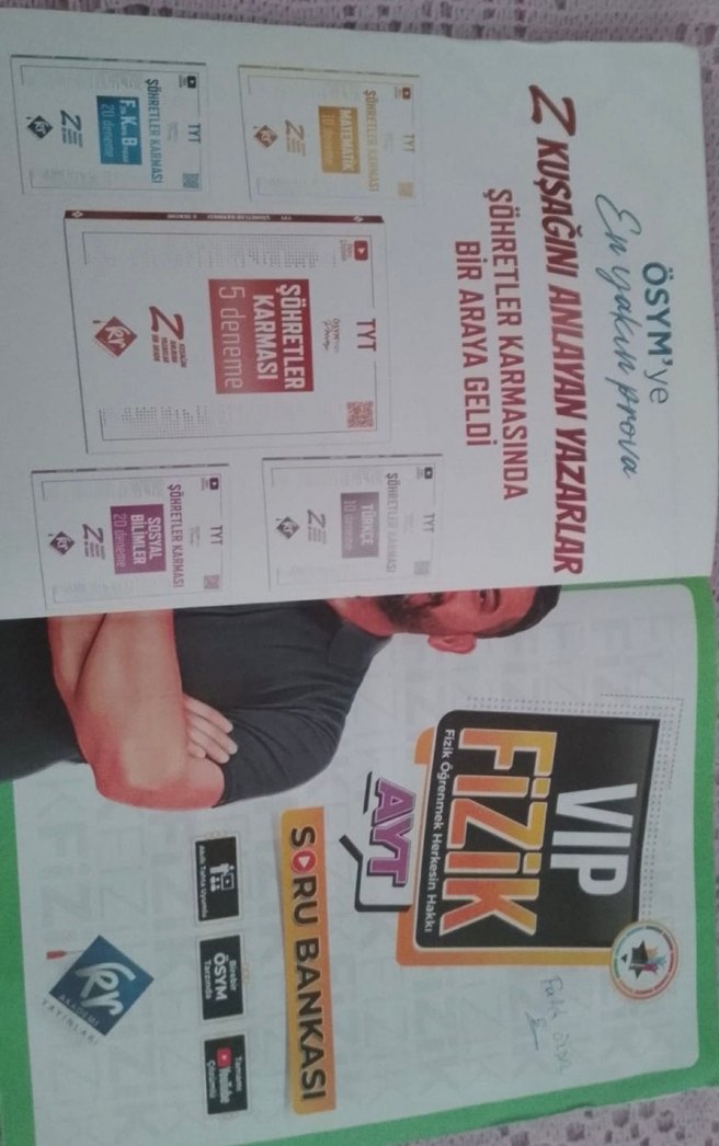 VIP Fizik AYT Soru Bankası - Görsel 2