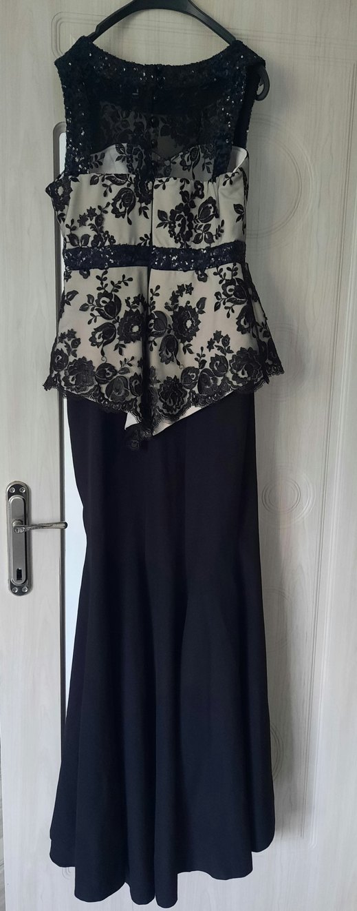 Dantel Detaylı Gri Uzun Abiye Elbise - Görsel 5