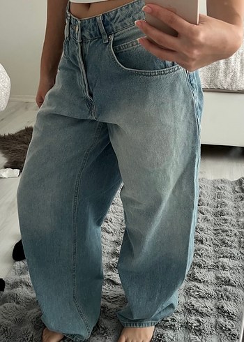 Mavi Rahat Kesim Baggy Pantolon