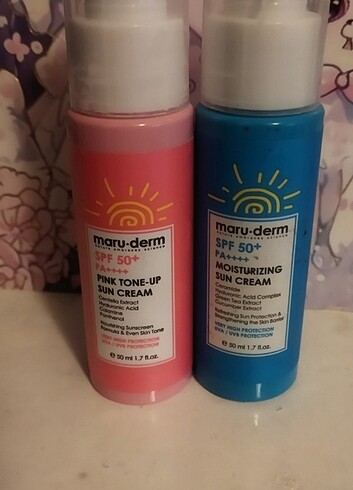 Maruderm spf 50 pink tone up güneş kremi