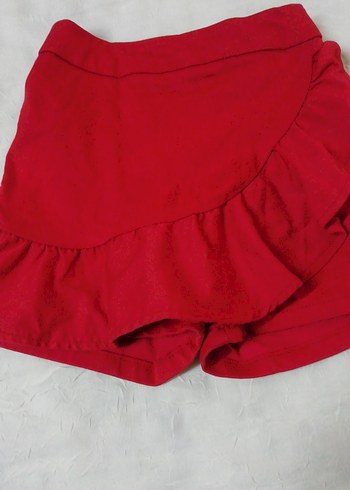 LC Waikiki Kız Çocuk Kırmızı Fırfırlı Etek