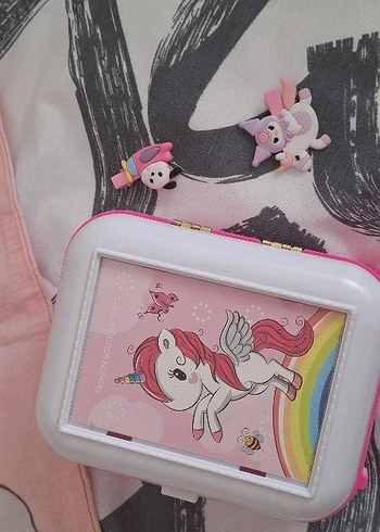 Nevresim takimi Battaniye Lastikli pembe Çarşaf ve Müzik Kutusu - Görsel 4