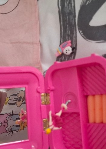 Nevresim takimi Battaniye Lastikli pembe Çarşaf ve Müzik Kutusu - Görsel 5