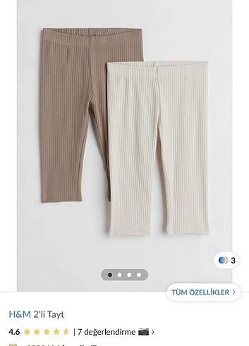 Yenidoğan Beden Tayt H&M