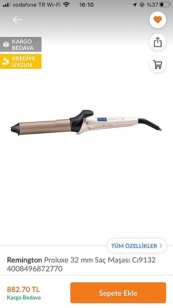 Remington proluxe saç maşası