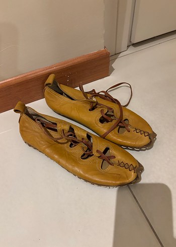 Deri ayakkabı babet gerçek - Görsel 3