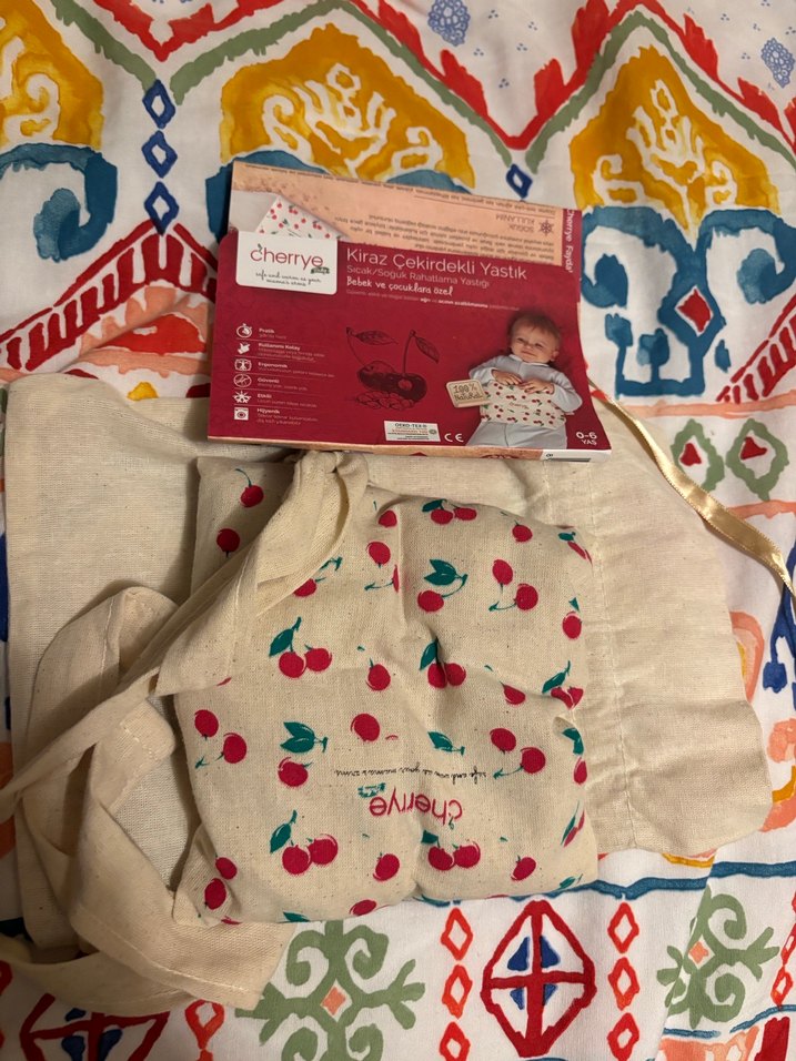 Kiraz Çekirdekli Bebek Yastığı - Görsel 2