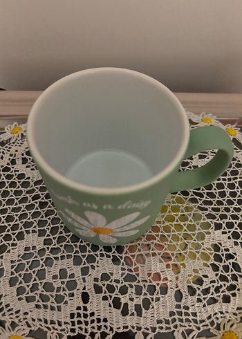 LC Waikiki Yeşil Papatya Desenli Seramik Kupa