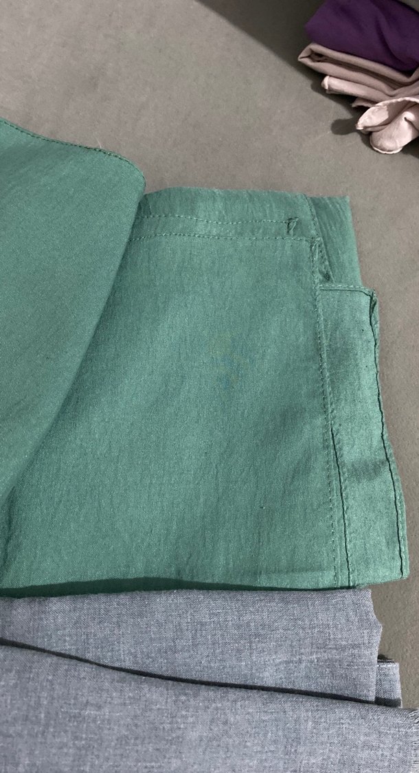 Gri Keten Rahat Kadın Şal - Görsel 2