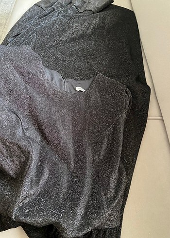 Parlak uzun elbise belden oturtmalı temiz sorunsuz yeni sayılır - Görsel 4