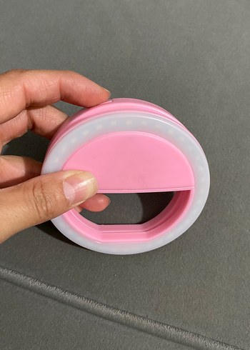 Pembe Telefon Tutucu ve Selfie Işığı - Görsel 3