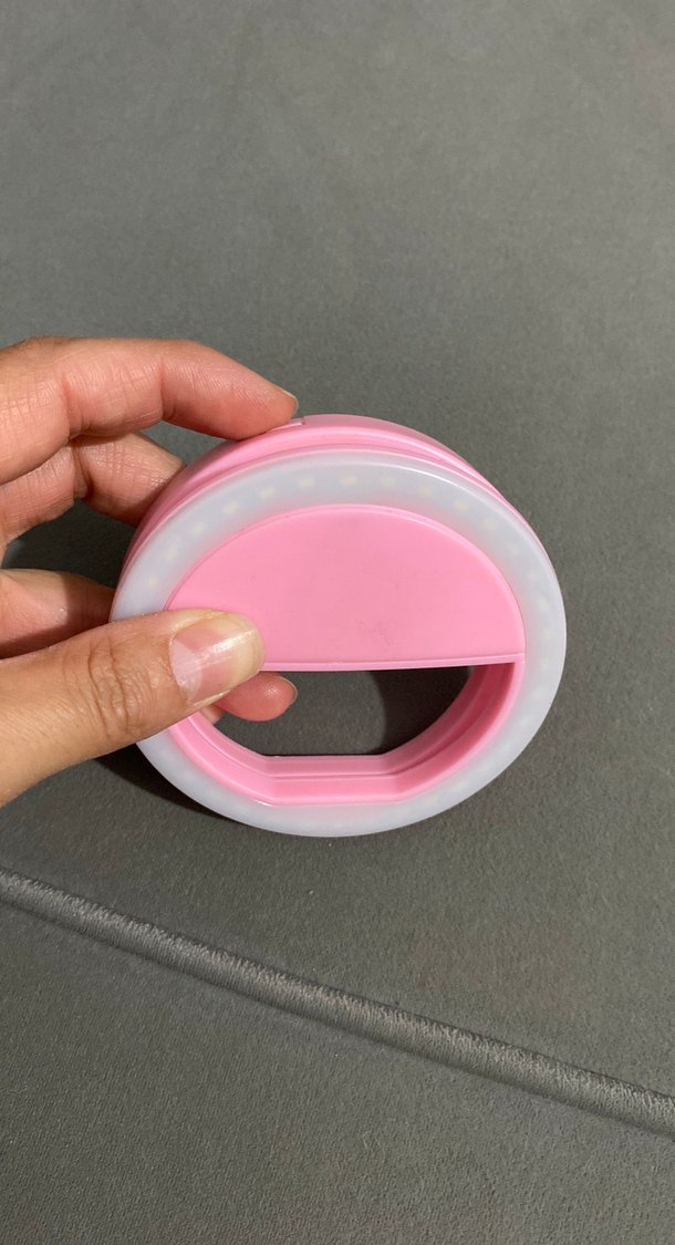 Pembe Telefon Tutucu ve Selfie Işığı - Görsel 3