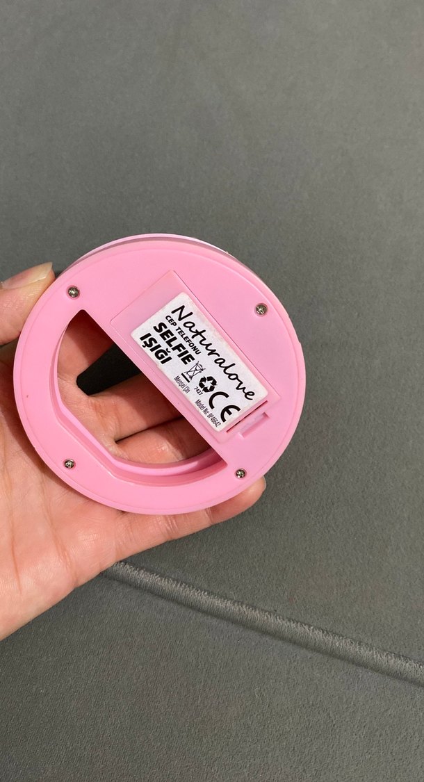 Pembe Telefon Tutucu ve Selfie Işığı - Görsel 2