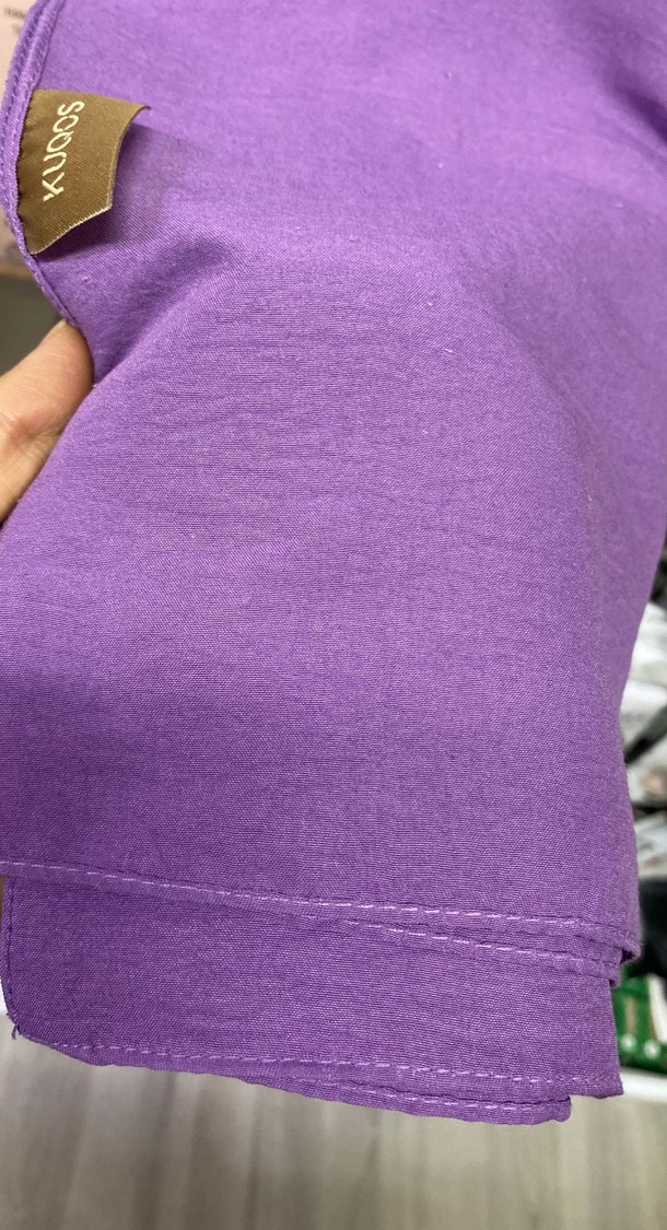 Mor Kadın Şal - Parlak ve Rahat - Görsel 2