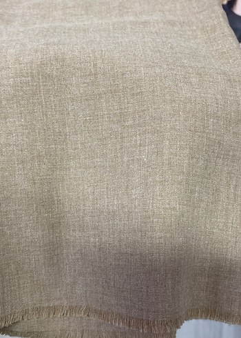 Bej Keten Kadın Şal - Görsel 3
