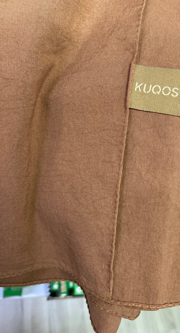 Kahverengi Drapeli Kadın Şal - Görsel 2