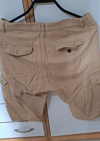 Erkek Bej Süet Mini Şort - Görsel 3