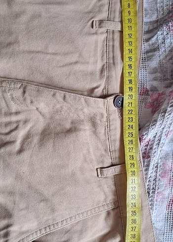 Erkek Bej Süet Mini Şort - Görsel 4