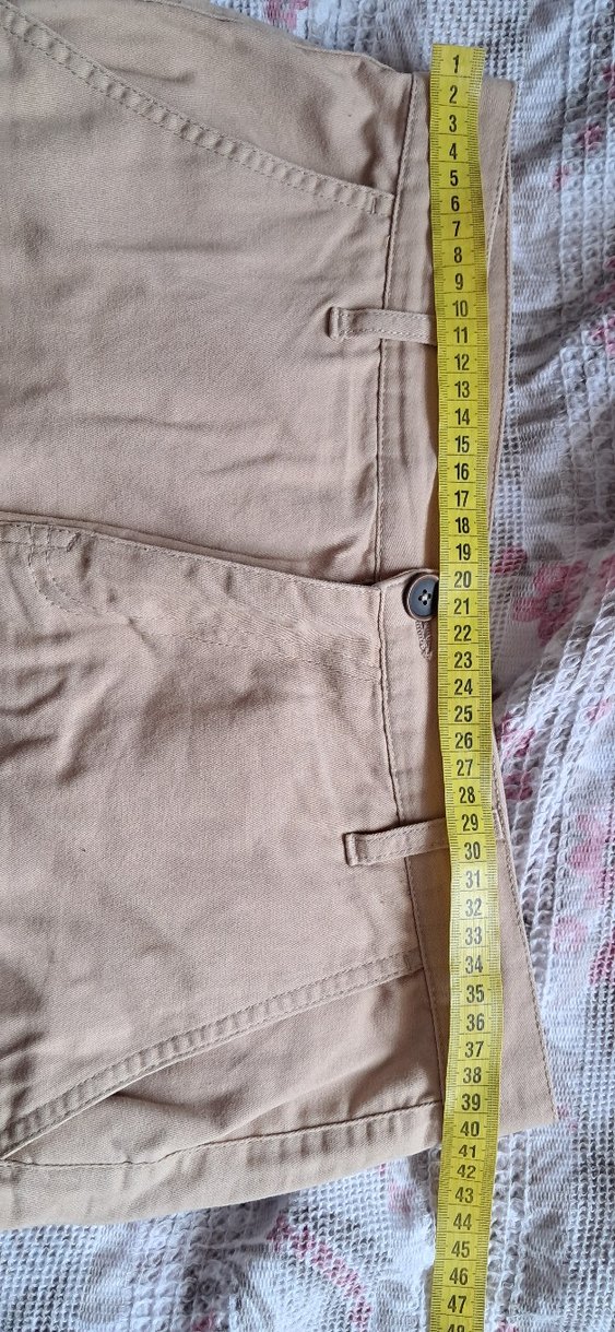 Erkek Bej Süet Mini Şort - Görsel 4