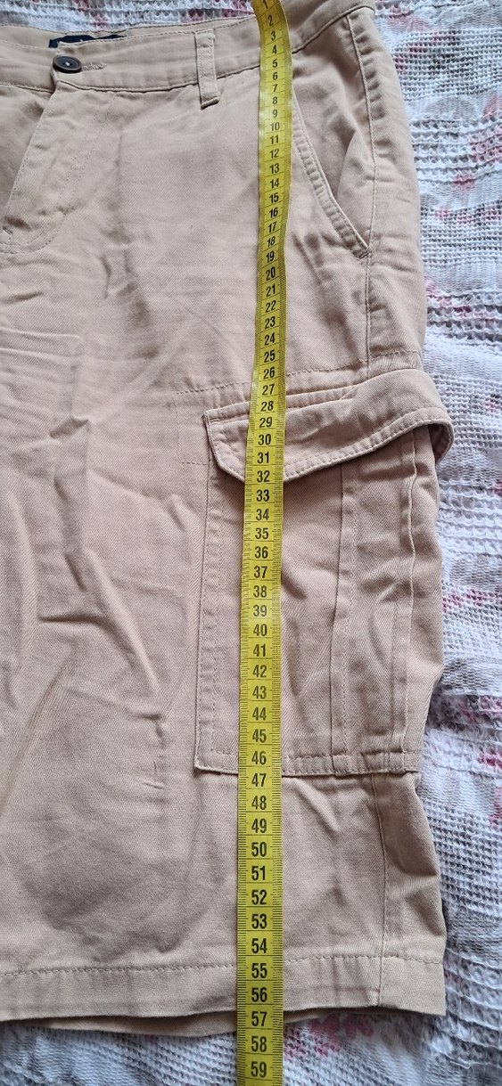 Erkek Bej Süet Mini Şort - Görsel 5