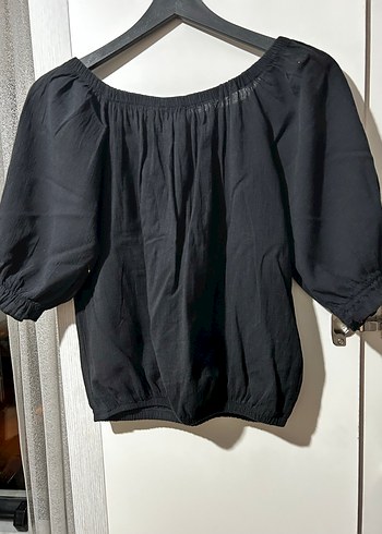 Siyah Bohem Keten Bluz - Görsel 4