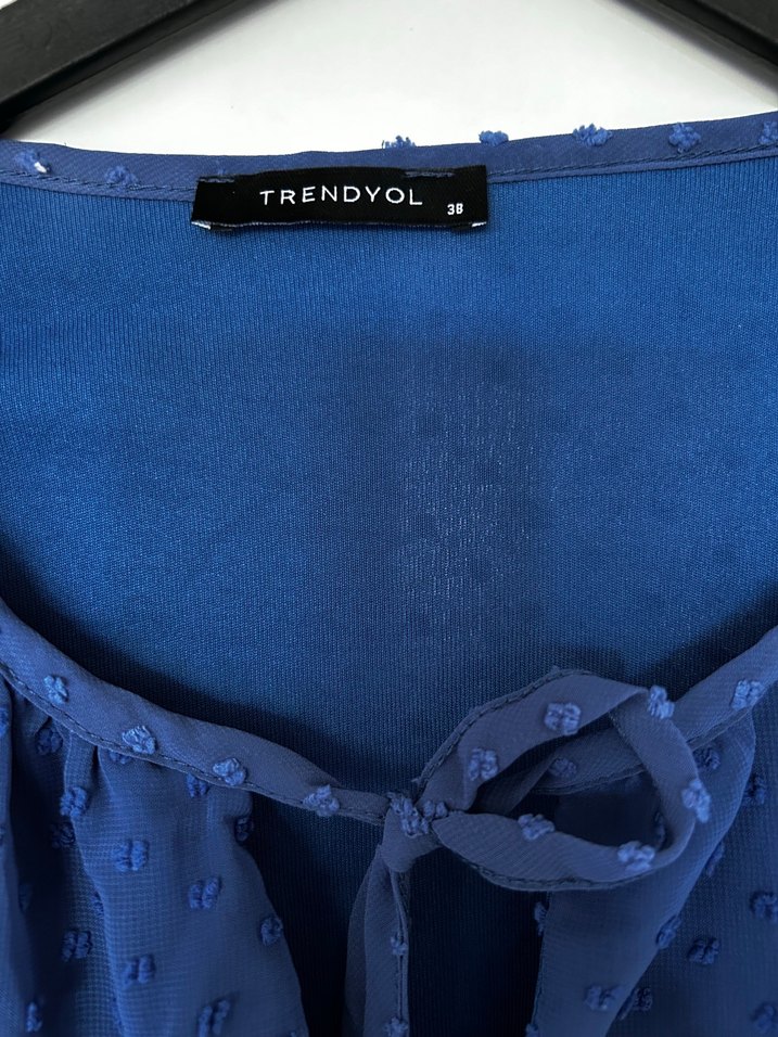 Lacivert Kemerli Uzun Hamile Elbisesi - Görsel 4