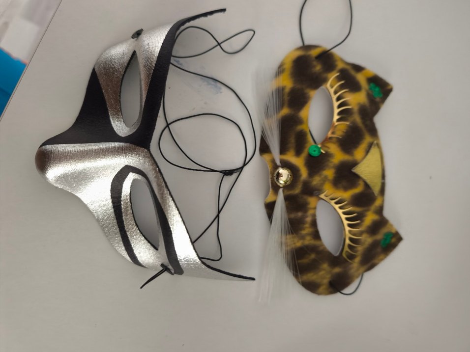 Yılbaşı vb için Kedi ve Metalik Maske Seti - Görsel 5