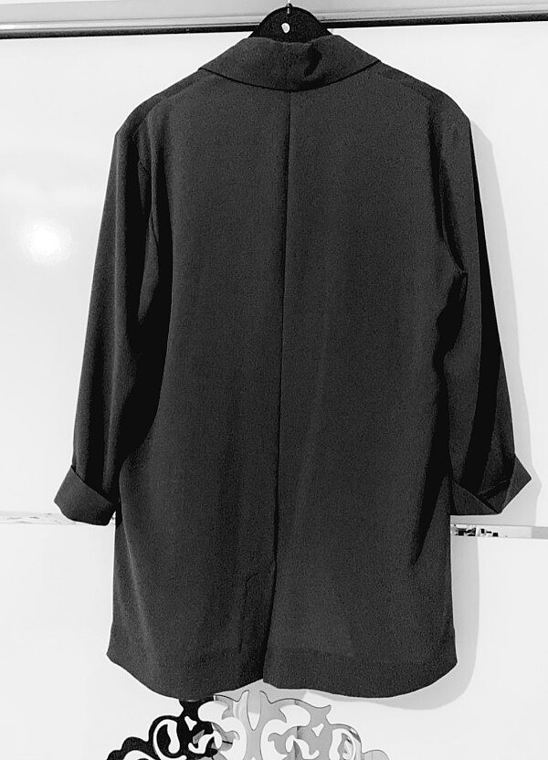 Siyah unce ceket - Görsel 5