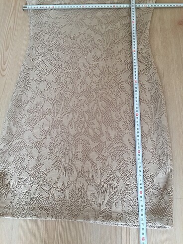 m Beden camel Renk Batik kısa şık elbise