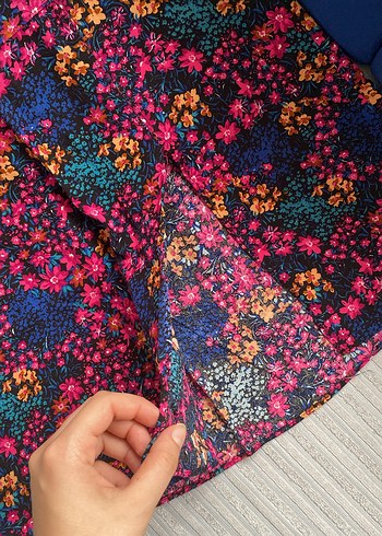 Bohem Çok Renkli Midi Hamile Eteği - Görsel 3