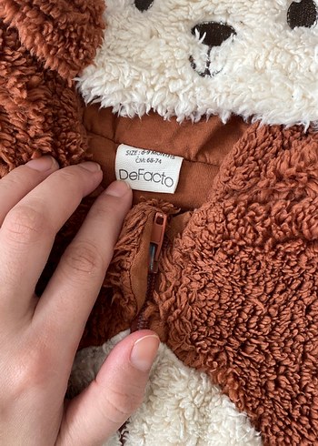 Kahverengi Bebek Erkek Peluş Tulum - Görsel 3