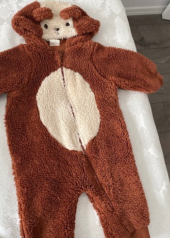 Kahverengi Bebek Erkek Peluş Tulum - Görsel 2