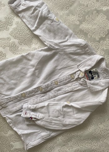 Erkek Çocuk Beyaz Keten Gömlek - Görsel 2