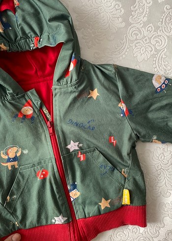 Kapüşonlu Fermuarlı Erkek Çocuk Yağmurluğu - Görsel 3