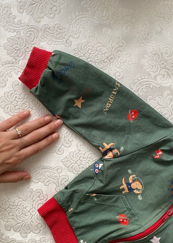 Kapüşonlu Fermuarlı Erkek Çocuk Yağmurluğu - Görsel 2