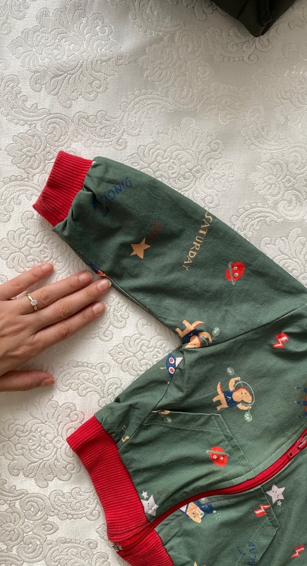 Kapüşonlu Fermuarlı Erkek Çocuk Yağmurluğu - Görsel 2