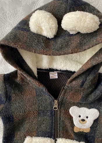 Kürklü Kapüşonlu Erkek Çocuk Ceketi - Görsel 4