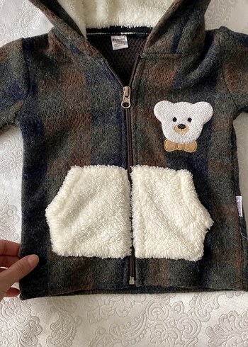 Kürklü Kapüşonlu Erkek Çocuk Ceketi - Görsel 3